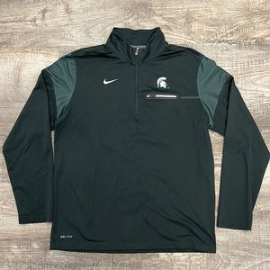 Women’s Nike Dri-Fit Michigan State 1/4 Zip Pullover Size Large